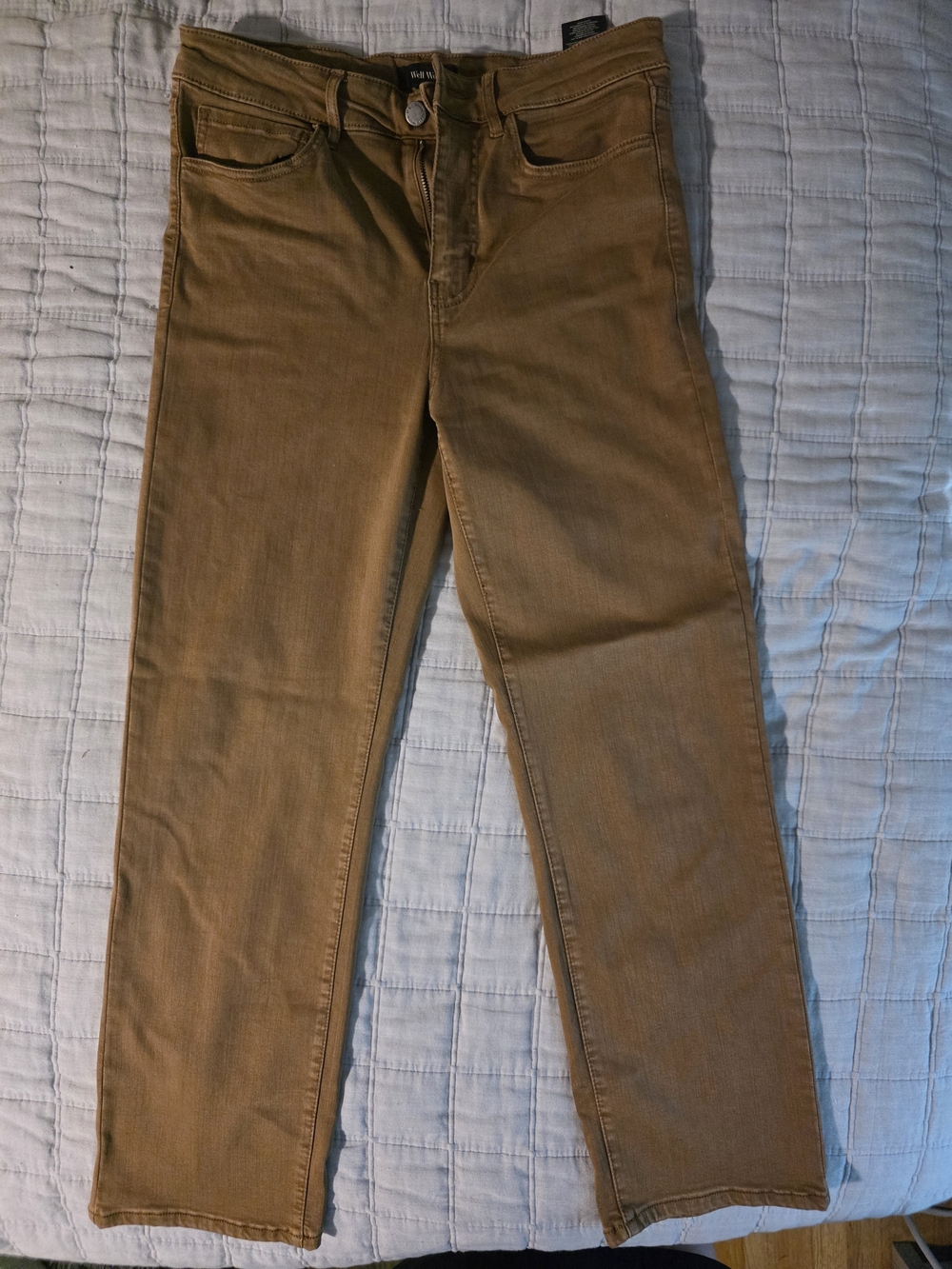 Well Worn Straight Leg Jeans in Brown
